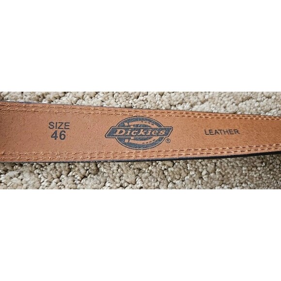 Dickies Brown Leather Belt NWT SZ 46 - Picture 3 of 6